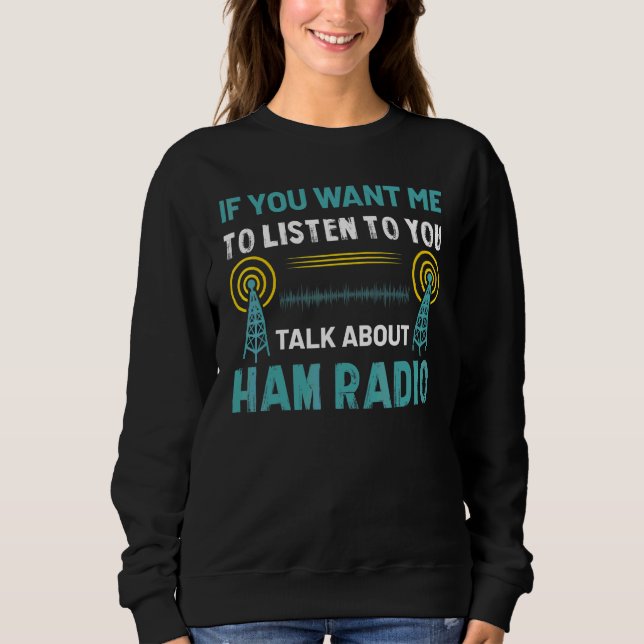 Moletom Falar Sobre Rádio Amador (Frente)