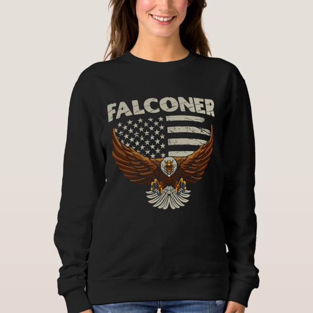 Moletom Falconer Ornithology Birder  1 (Frente)
