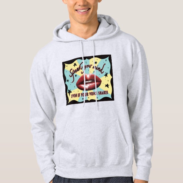 Moletom Fale A Sua Mente, Votando, Ativista (Frente)