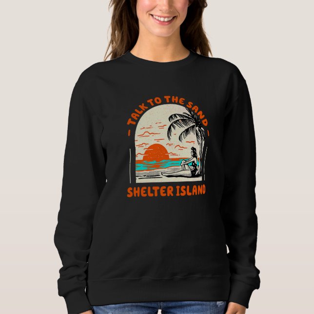 Moletom Fale Com A Ilha Sand Shelter Beach, Nova York Oce (Frente)