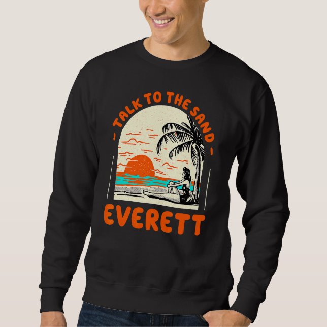 Moletom Fale Com O Sand Everett Beach Washington Ocean Su (Frente)