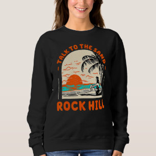 Moletom Fale Com O Sand Rock Hill Beach South Carolina Oc