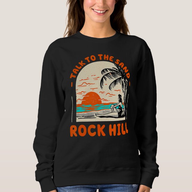 Moletom Fale Com O Sand Rock Hill Beach South Carolina Oc (Frente)