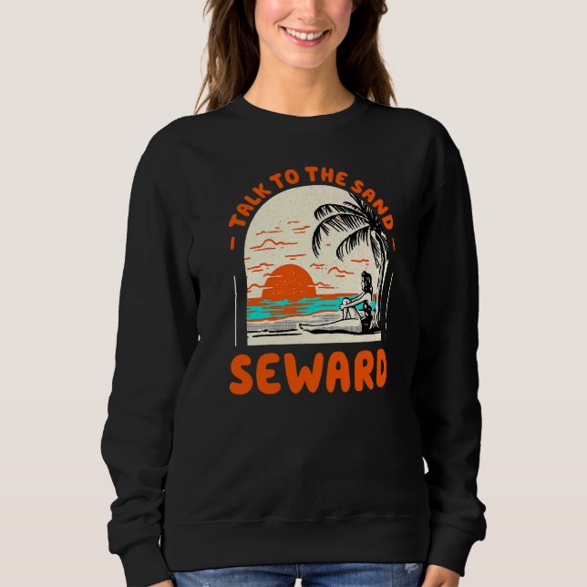 Moletom Fale Com O Sand Seward Beach Alaska Ocean Summer (Frente)