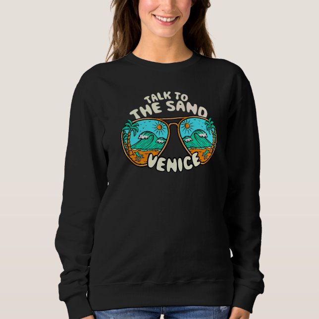 Moletom Fale Com O Sand Venice Summer Florida Tropical Be (Frente)