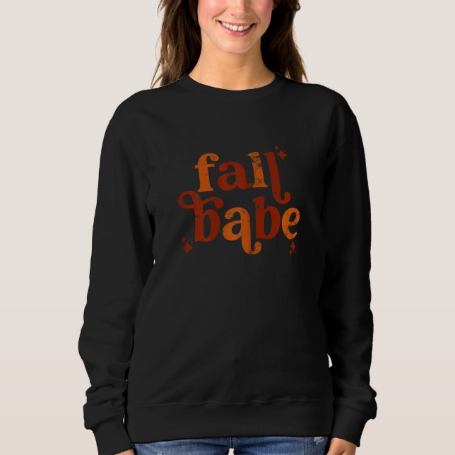 Moletom Fall Babe   Thanksgiving matching family autumn ph (Frente)