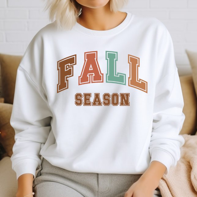 Moletom Fall Season Trendy Autumn Varsity Sweatshirt (Criador carregado)