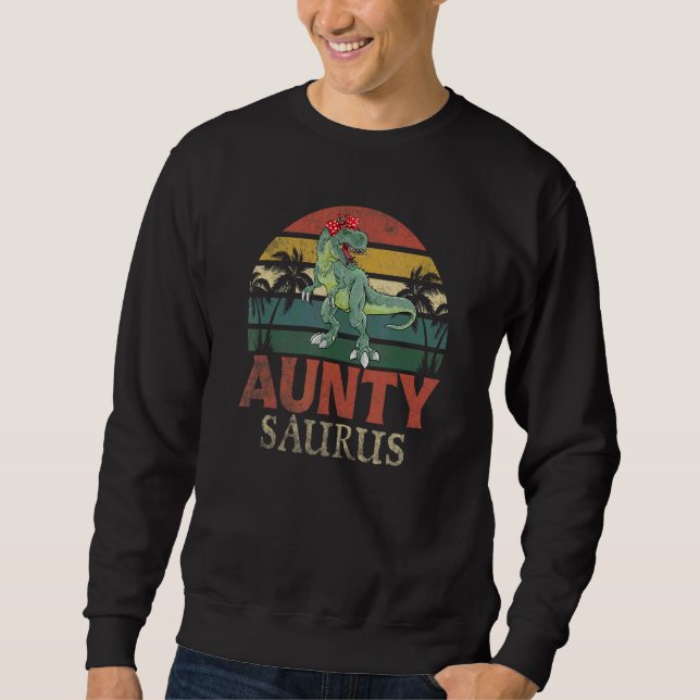 Moletom Família Auntysaurus Rex Dinosaur Aunty Saurus (Frente)