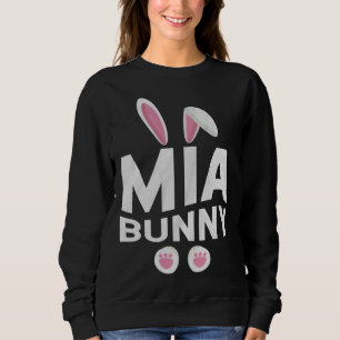 Moletom Família Coordenada Fofa Dia de Páscoa Mia Bunny