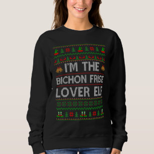 Moletom Família Correspondendo Feia O Bichon Frise Elf Chr