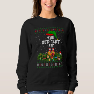 Moletom Família Correspondente Feia O Velho Fart Elf Natal
