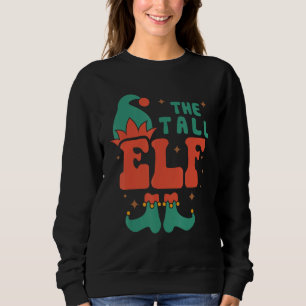 Moletom Família Elf Alta Correspondendo Pjs De Natal Engra