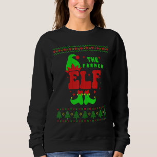 Moletom Família Farmer Elf Correspondendo Feliz Natal