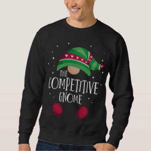 Moletom Família Gnomo Competitiva Correspondendo ao Natal