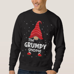 Moletom Família Grumpy Gnomo Correspondendo ao Natal Engra