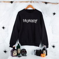 Família Halloween Correspondendo Engraçada Mãe Mam