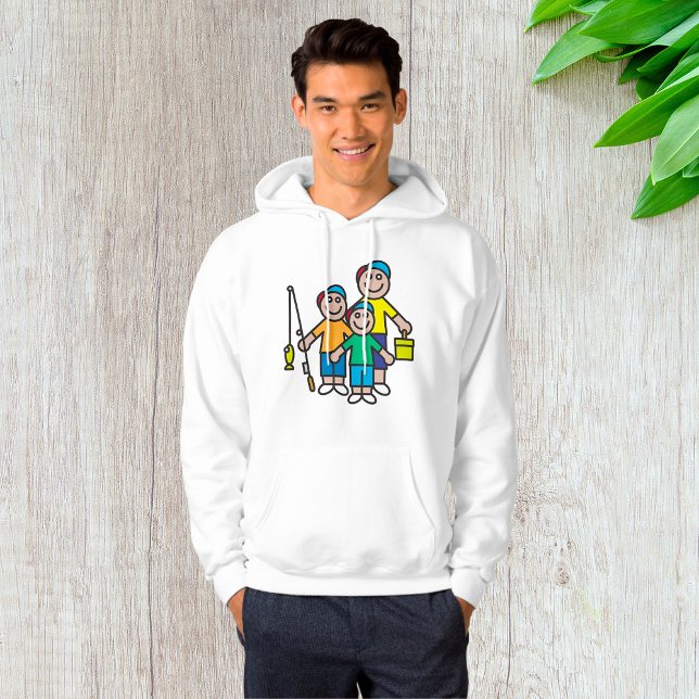 Moletom Família Indo Pescar Mens Hoodie (Criador carregado)