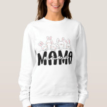 Família Mama Bunny - Teto e Sweatshirt de Coelho B