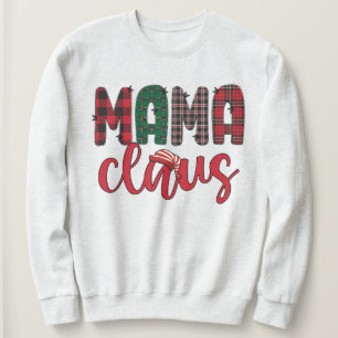 Moletom Família Mama Claus Correspondendo às roupas de Nat