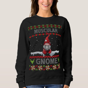 Moletom Família Muscular Gnomo Correspondente Natal feio P