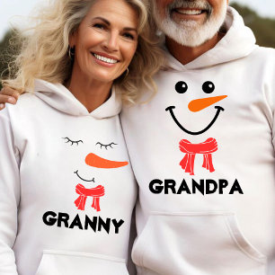 Moletom Família Snowman Personalizada "GRANdPA" Correspond