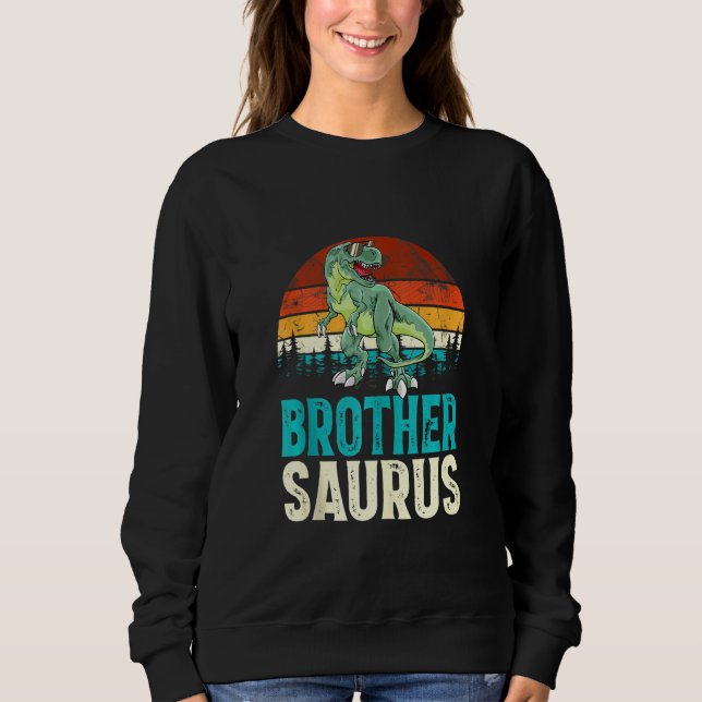 Moletom Família Surus Irmanos T Rex Dinossaur (Frente)