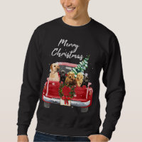 Família Truck Christmas Pajama do labrador