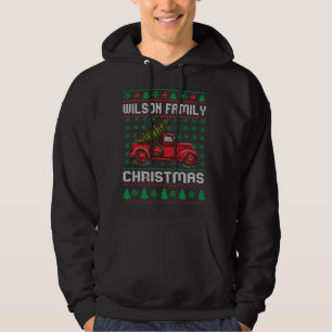 Moletom Família Wilson Fez o Natal do Sweater Red Truck