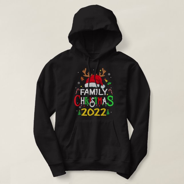 Moletom Family Christmas 2022 Squad Santa Matching Reindee (Frente do Design)