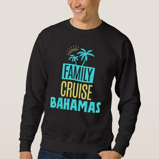 Moletom Family Cruise Bahamas Travel Vacation Ship (Frente)