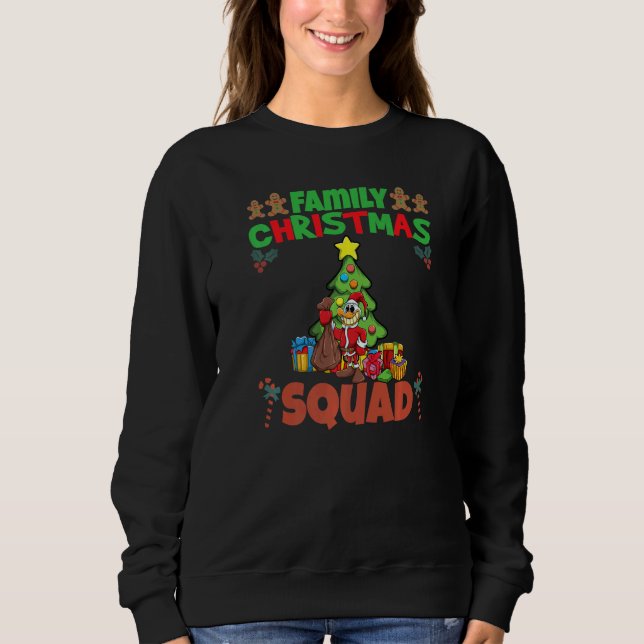 Moletom Family Matching Christmas Squad X-Mas Holidays Pre (Frente)