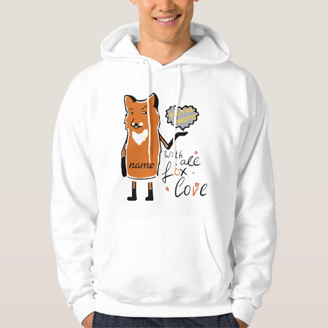 Moletom Fanny Fox Amadurece Com Todo Amor Nome Costum - Fo (Frente)