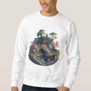 Moletom Fantasia Chinesa Cega 3D Paisagem Básica