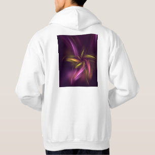 Moletom Fantasia de Abstrato de Flores Roxas