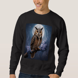 Moletom Fantasia de Coruja ao Luar  Vida Selvagem Natureza