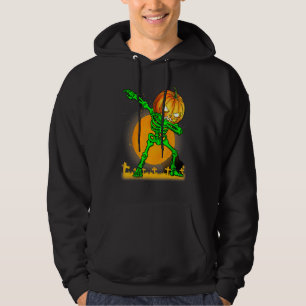 Moletom Fantasia de Esqueleto Dabbing para Meninos Hallowe