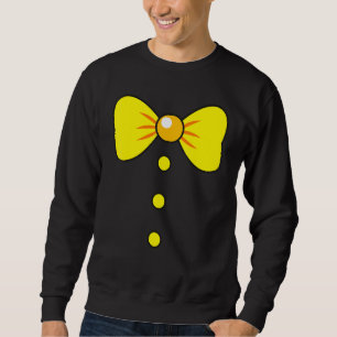 Moletom Fantasia de Palhaço com Gravata Borboleta Grande p