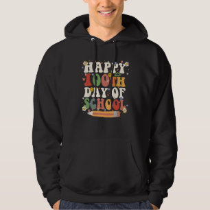 Moletom Fantasia de professor hippie Groovy no 100º dia de