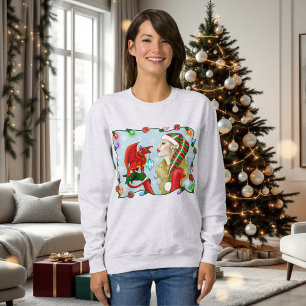 Moletom Fantasia do Dragão Vermelho da Loira de Natal