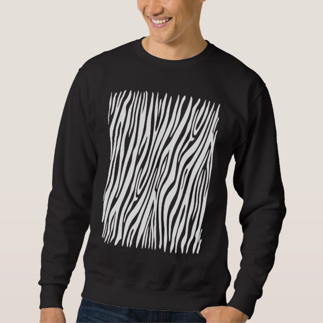 Moletom Fantasias de Carnaval com Estampa de Zebra Listras (Frente)