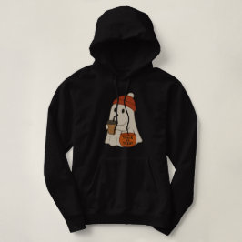Moletom Fantasma Adorável e Fofo de Gorro Vermelho de Hall