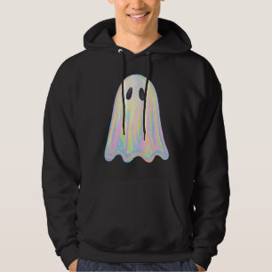 Moletom Fantasma Arco-Íris Pastel Fofo Assustador Estéti