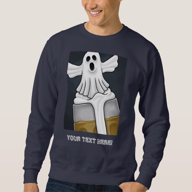 Moletom Fantasma assombrando o Halloween  (Frente)
