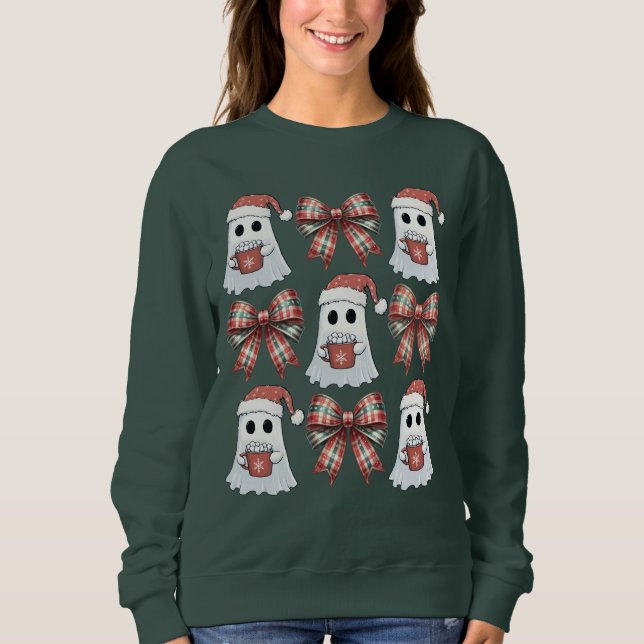 Moletom Fantasma De Natal E Coquette De Groovy (Frente)