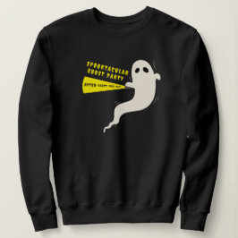 Moletom Fantasma Engraçado "Festa Depois daqui?" Halloween