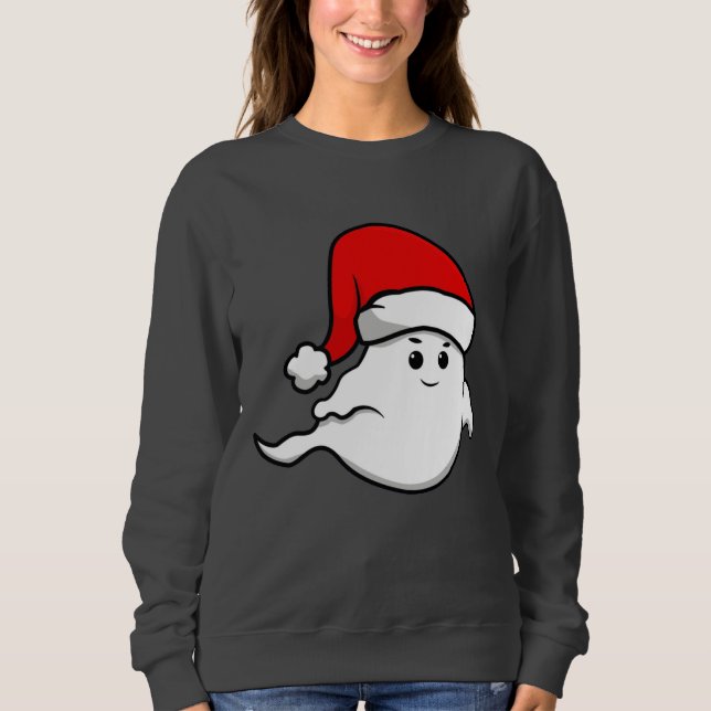 Moletom fantasma feio de natal santa claus assustador (Frente)