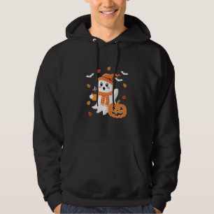 Moletom Fantasma Fofo Bebendo Café Gelado Halloween