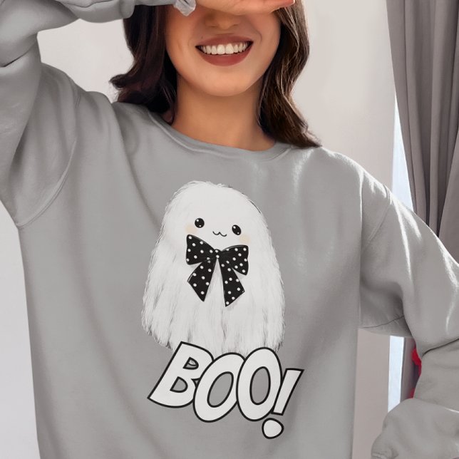 Moletom Fantasma Fofo Boo Halloween Peludo (Criador carregado)