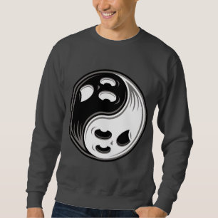Moletom Fantasma Yin Yang Black and White