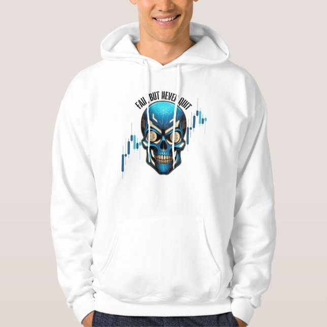 Moletom Fantasy Design | Crypto Btc | Motivation | Blue (Frente)